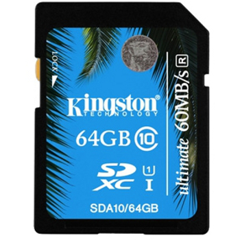 SecureDigital 64Gb Kingston Class10, UHS-I Class 1 (SDA10/64GB) 