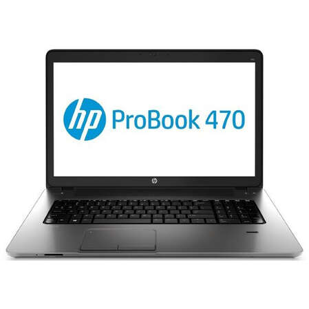 Ноутбук HP ProBook 470 G2  17.3"(1600x900 (матовый))/Intel Core i5 4210U(1.7Ghz)/4096Mb/500Gb/DVDrw/Ext:AMD Radeon R5(1024Mb)/Cam/BT/WiFi/47WHr/war 1y/2.84kg/