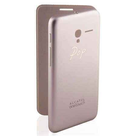 Чехол для Alcatel One Touch 5015D Pixi 3(5) Dual sim Alcatel FC5015 Case-book золотистый