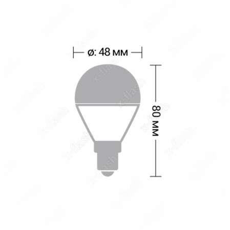 Светодиодная лампа X-flash P45 E14 6.5W 220V 3000K 47512