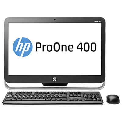 Моноблок HP ProOne 400 AIO 23" HD Cel G1840T/4Gb/500Gb/DVD-RW/WiFi/BT/Kb+m/Win8.1Pro