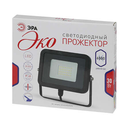 Светодиодный прожектор ЭРА LPR-30-6500К-М SMD Eco Slim 30Вт 2100Лм 6500K Б0027792
