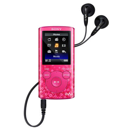 MP3-плеер Sony NWZ-E384 8Гб, розовый