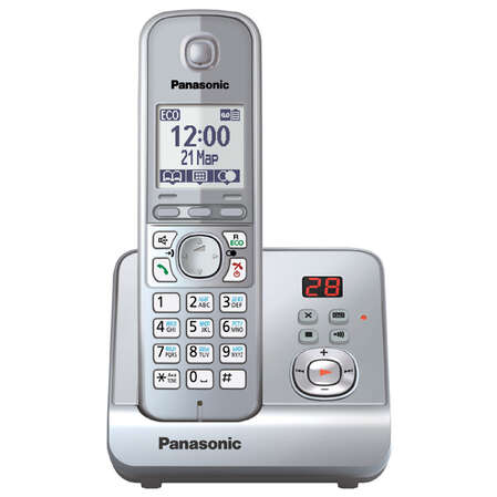Радиотелефон Panasonic KX-TG6721RUS серебристый