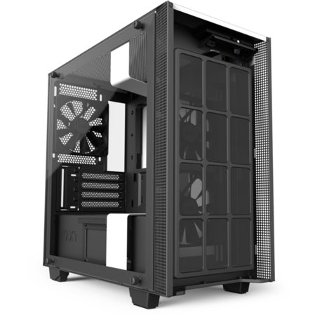 Корпус MicroATX Miditower NZXT H400i Smart CA-H400W-WB White/Black