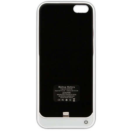 Чехол с аккумулятором для iPhone 5 / iPhone 5S Liberty Power Case 3200 mAh белый