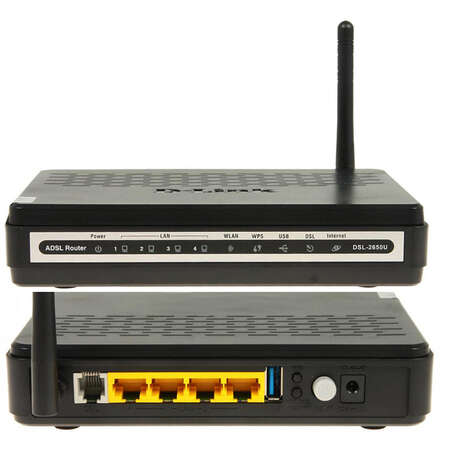 Беспроводной ADSL маршрутизатор D-Link DSL-2650U/NRU/C