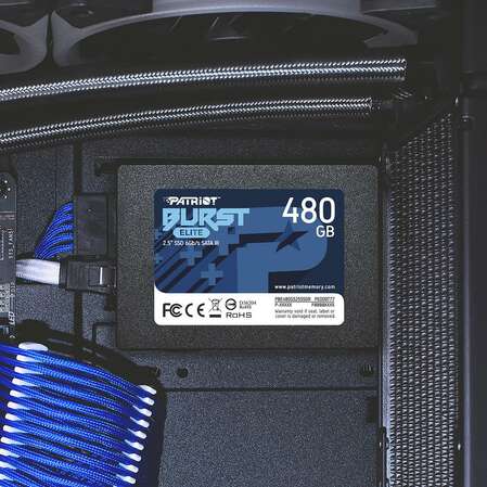 Внутренний SSD-накопитель 480Gb PATRIOT Burst Elite PBE480GS25SSDR SATA3 2.5"