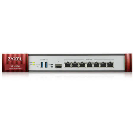 Межсетевой экран Zyxel ZyWALL VPN300 7xGbLAN/WAN 1xSFP 2xUSB3.0 включена подписка на 1 год фильтрации контента (CF) и Geo IP