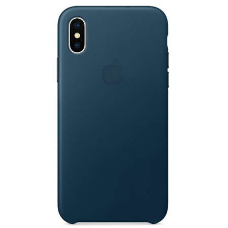 Чехол для Apple iPhone X Leather Case Cosmos Blue  