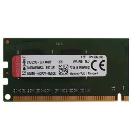 Модуль памяти DIMM 2Gb DDR3 PC12800 1600MHz Kingston (KVR16N11S6/2)