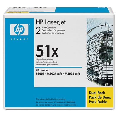Картридж HP Q7551XD для LJ P3005 двойная упаковка