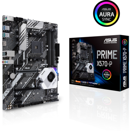 Материнская плата ASUS Prime X570-P Socket-AM4 AMD X570 4xDDR4, 6xSATA3, Raid, 2xM.2, 3xPCI-E 16x, 6xUSB 3.1, 1xGLAN,  HDMI ATX Ret
