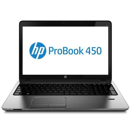 Ноутбук HP 450 Core i5-4210U/4Gb/500Gb/DVDRW/HDG/15.6"/HD/Mat/Free DOS/grey/BT4.0/6c/WiFi/Cam