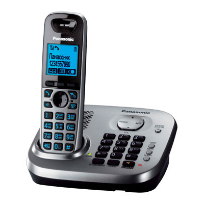 Радиотелефон Panasonic KX-TG6551RUM серый металлик