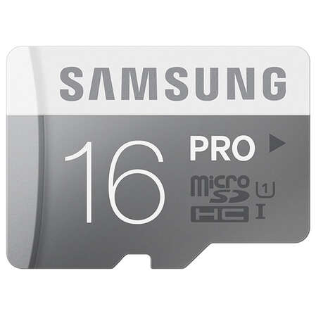 Micro SecureDigital 16Gb SDHC Samsung Pro class10 (MB-MG16DARU) + адаптер SD