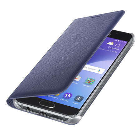 Чехол для Samsung Galaxy A3 (2016) SM-A310F Flip Cover синий