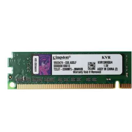 Модуль памяти DIMM 4Gb DDR3 PC10660 1333MHz Kingston (KVR13N9S8/4)