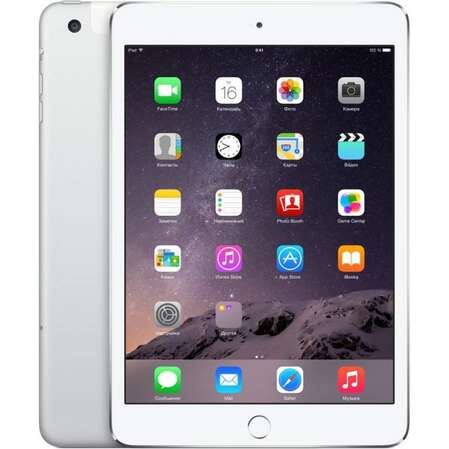 Планшет Apple iPad mini 3 16Gb Wi-Fi Silver (MGNV2RU/A)