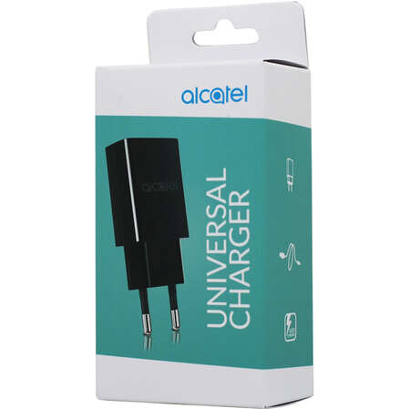 Сетевое зарядное устройство Alcatel QC10 2A, Fastcharger (Qualcomm Quick Charge), с функц. быстрой зарядки, черное