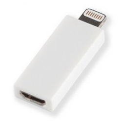Переходник для iPad 4/iPhone 5/iPod 5 Lightning to Micro USB адаптер Deppa белый (72117)