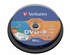 Оптический диск DVD-R диск Verbatim 4,7Gb 16x 10шт. CakeBox Printable (43763)