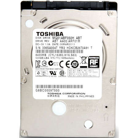 500Gb + 8Gb 2.5" Toshiba (MQ01ABF050H) 32Mb 5400rpm SATA3