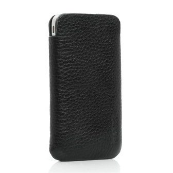 Чехол для iPhone 4 Knomo кожаный Slim Black KN-POD120