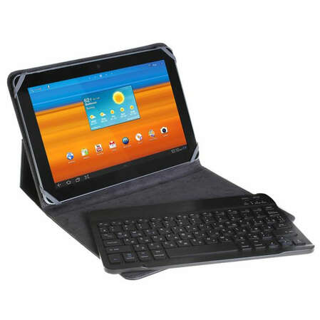 Чехол универсальный 7" Untamo UKBC-007(BL), силиконовые уголки, Bluetooth клавиатура в комплекте, черный