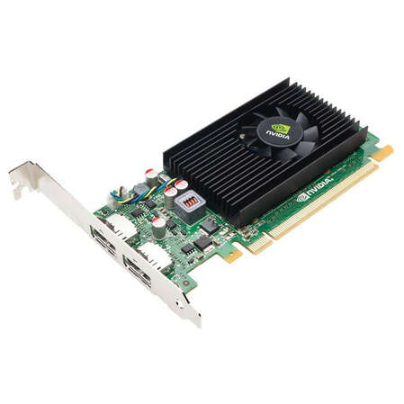 Видеокарта PNY nVidia Quadro NVS 310 (VCNVS310DVIBLK-1) 512Mb 2xDP with DP-DVI-D PCIEx16 OEM