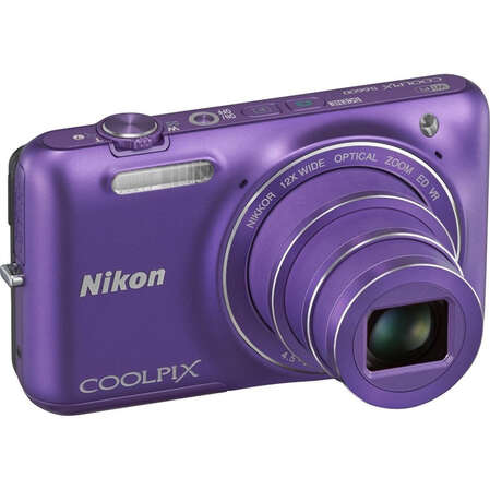 Компактная фотокамера Nikon Coolpix S6600 Purple