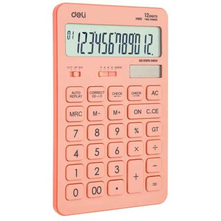 Калькулятор Deli Touch EM01541 красный 12-разр.