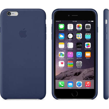 Чехол для Apple iPhone 6 Plus/ iPhone 6s Plus Leather Case Midnight Blue MGQV2ZM/A