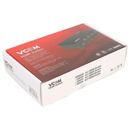 Переключатель Vcom DD432, 2 HDMI входа => 1 HDMI