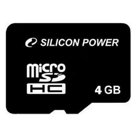 Micro SecureDigital 4Gb SDHC Silicon Power class 10 (SP004GBSTH010V10)