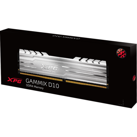 Модуль памяти DIMM 16Gb DDR4 PC25600 3200MHz ADATA XPG Gammix D10 Black (AX4U320016G16A-CBK20)