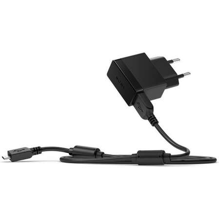 Сетевое зарядное устройство Sony Quick Charger EP881 со съемным кабелем micro USB черное 1.5A