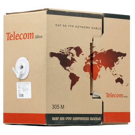 Кабель UTP RJ-45 Telecom Ultra 6-я категория 305м. (4X2X0.57MM)