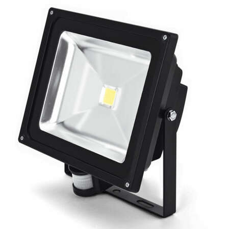 LED прожектор X-flash Floodlight PIR IP65 50W 220V 45488 белый свет, датчик движения и освещенности