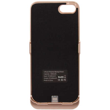 Чехол с аккумулятором для iPhone 7 Liberty "Backup Power" 4 3800mA золотистый