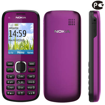 Смартфон Nokia C1-02 plum