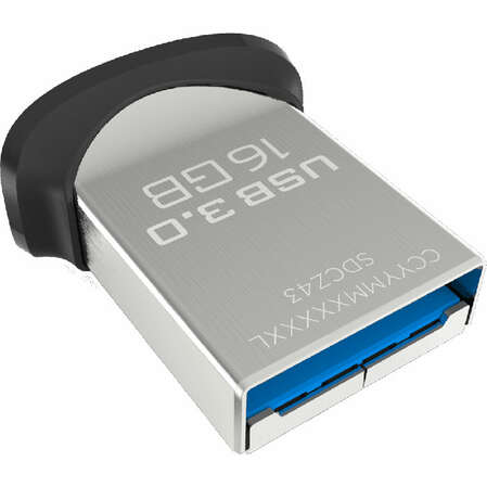 USB Flash накопитель 16GB SanDisk Ultra Fit (SDCZ43-016G-GAM46) USB 3.0 Черный