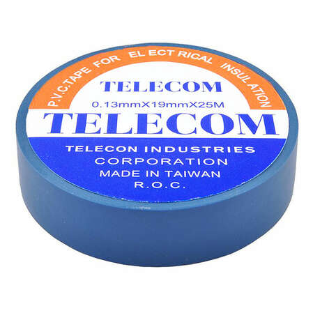 Изолента Telecom Blue (0,13мм х 19мм х 25М)