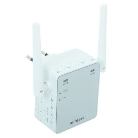 Повторитель Wi-Fi NETGEAR EX2700-100PES, 802.11n, 300 Мбит/с, 2,4ГГц, 1xLAN
