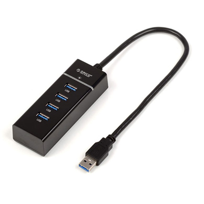 4-port USB3.0 Hub Orico W6PH4 черный