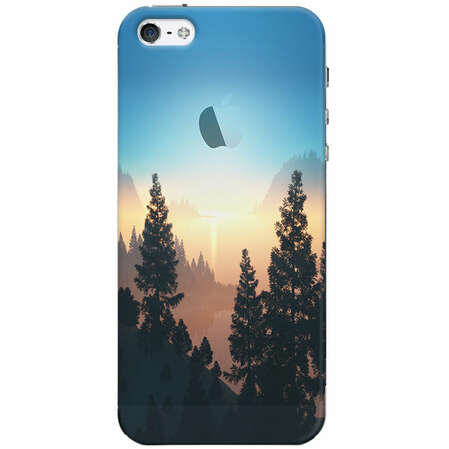 Чехол для iPhone 5 / iPhone 5S / iPhone SE Deppa Art Case, Nature/Озеро