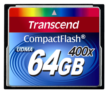64Gb Compact Flash Transcend 400x (TS64GCF400)