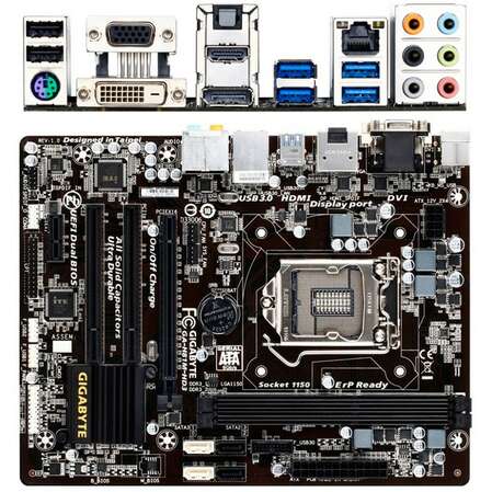 Материнская плата Gigabyte GA-H81M-HD3 Socket-1150, H81, 2xDDR3, 2xSATA3, 1xPCI-Ex16, 6xUSB3.0, mATX