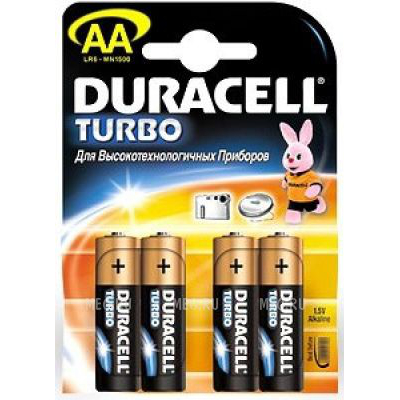 Батарейки Duracell LR6-4BL Turbo AA 4шт