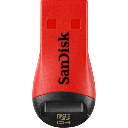Card Reader внешний SanDisk MicroSD, (SDDRK-121-B35) Красный